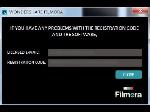 wondershare filmora registration